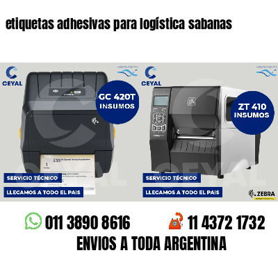 etiquetas adhesivas para logística sabanas
