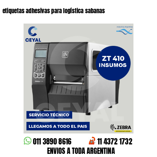 etiquetas adhesivas para logística sabanas