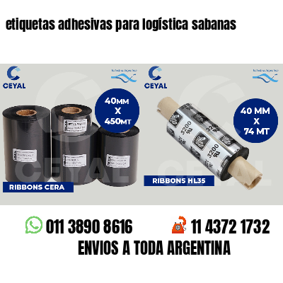 etiquetas adhesivas para logística sabanas