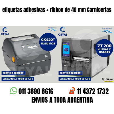 etiquetas adhesivas   ribbon de 40 mm Carnicerías