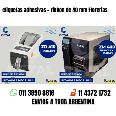 etiquetas adhesivas   ribbon de 40 mm Florerías