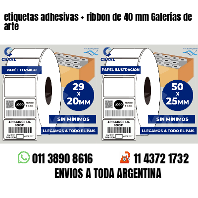 etiquetas adhesivas   ribbon de 40 mm Galerías de arte