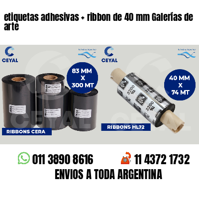 etiquetas adhesivas   ribbon de 40 mm Galerías de arte