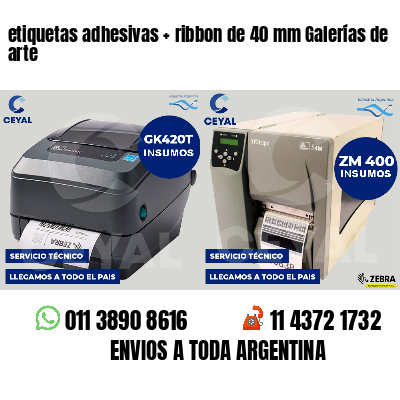 etiquetas adhesivas   ribbon de 40 mm Galerías de arte