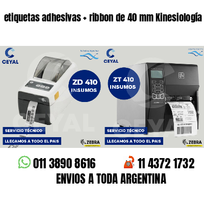 etiquetas adhesivas   ribbon de 40 mm Kinesiología
