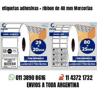 etiquetas adhesivas   ribbon de 40 mm Mercerías