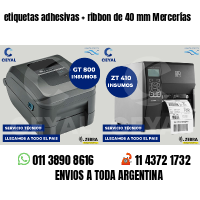 etiquetas adhesivas   ribbon de 40 mm Mercerías