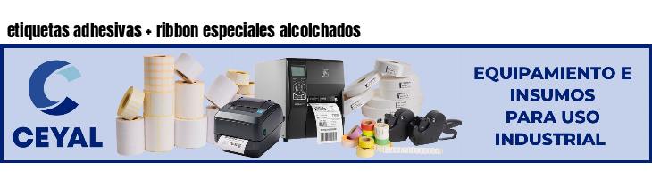 etiquetas adhesivas   ribbon especiales alcolchados