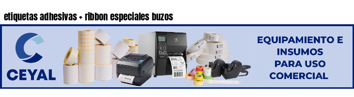 etiquetas adhesivas   ribbon especiales buzos
