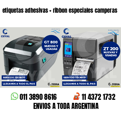 etiquetas adhesivas   ribbon especiales camperas