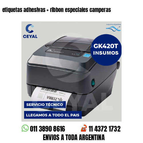 etiquetas adhesivas   ribbon especiales camperas
