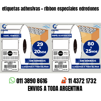 etiquetas adhesivas   ribbon especiales edredones
