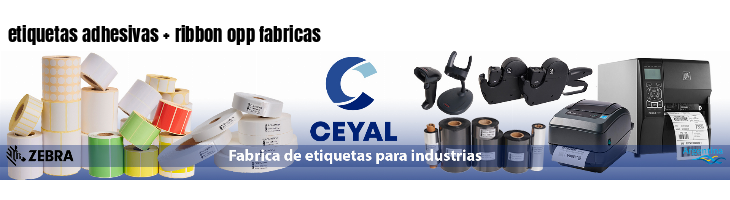 etiquetas adhesivas   ribbon opp fabricas