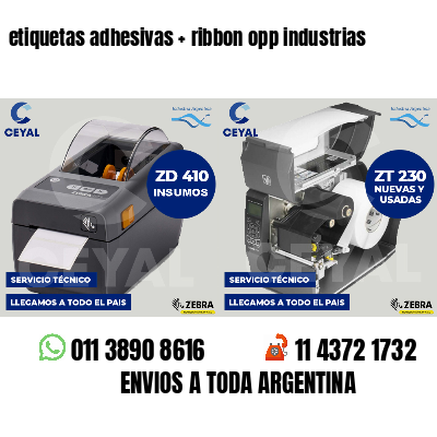 etiquetas adhesivas ribbon opp industrias