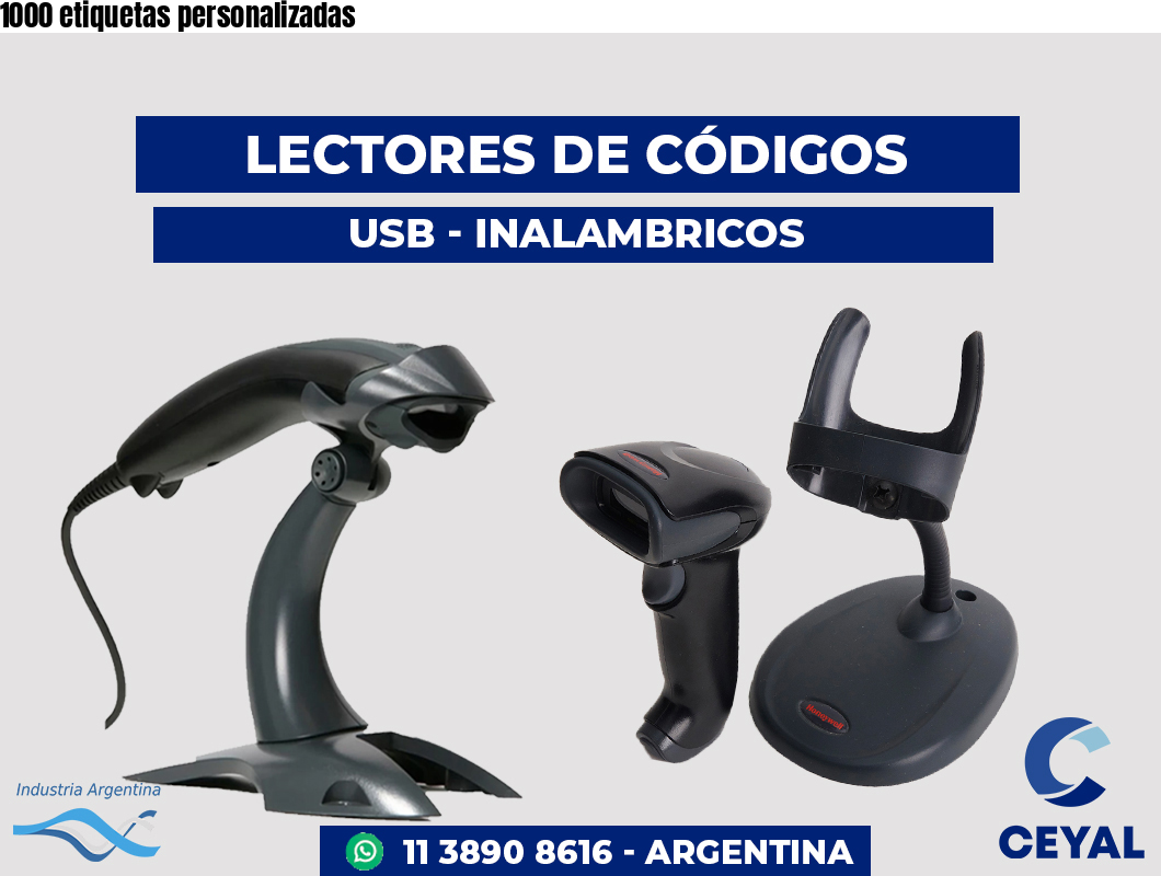 1000 etiquetas personalizadas