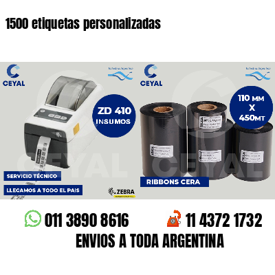 1500 etiquetas personalizadas