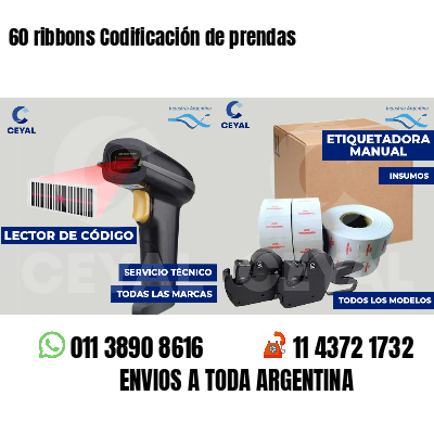 60 ribbons Codificación de prendas