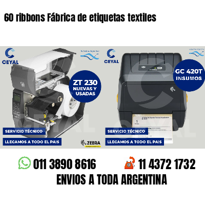 60 ribbons Fábrica de etiquetas textiles