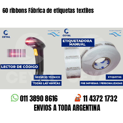60 ribbons Fábrica de etiquetas textiles