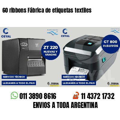 60 ribbons Fábrica de etiquetas textiles