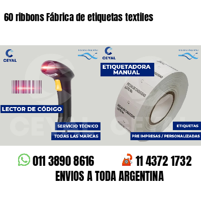 60 ribbons Fábrica de etiquetas textiles