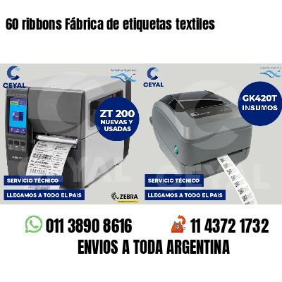 60 ribbons Fábrica de etiquetas textiles