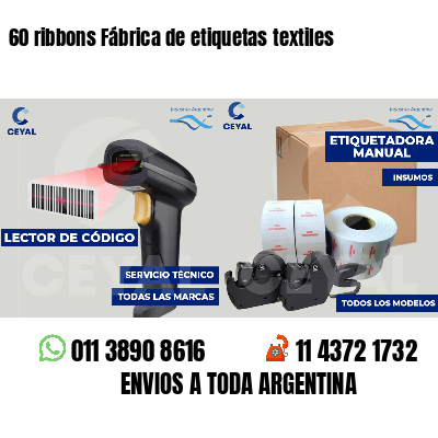 60 ribbons Fábrica de etiquetas textiles