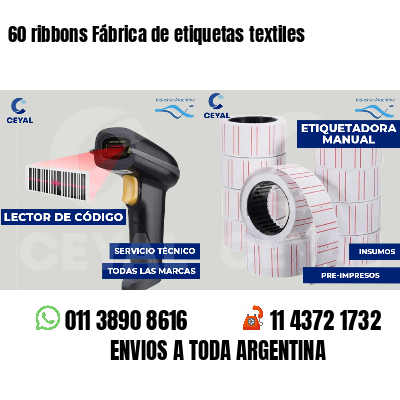 60 ribbons Fábrica de etiquetas textiles