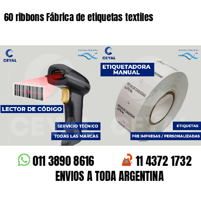 60 ribbons Fábrica de etiquetas textiles