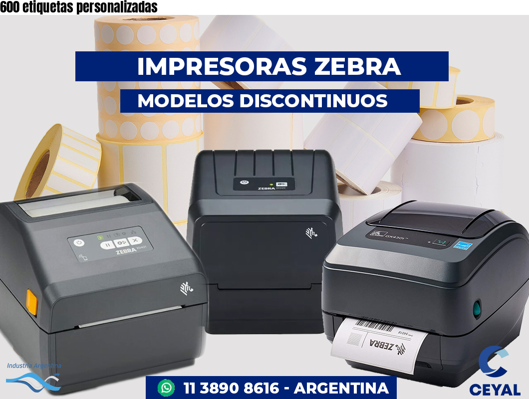 600 etiquetas personalizadas