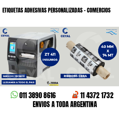ETIQUETAS ADHESIVAS PERSONALIZADAS - COMERCIOS