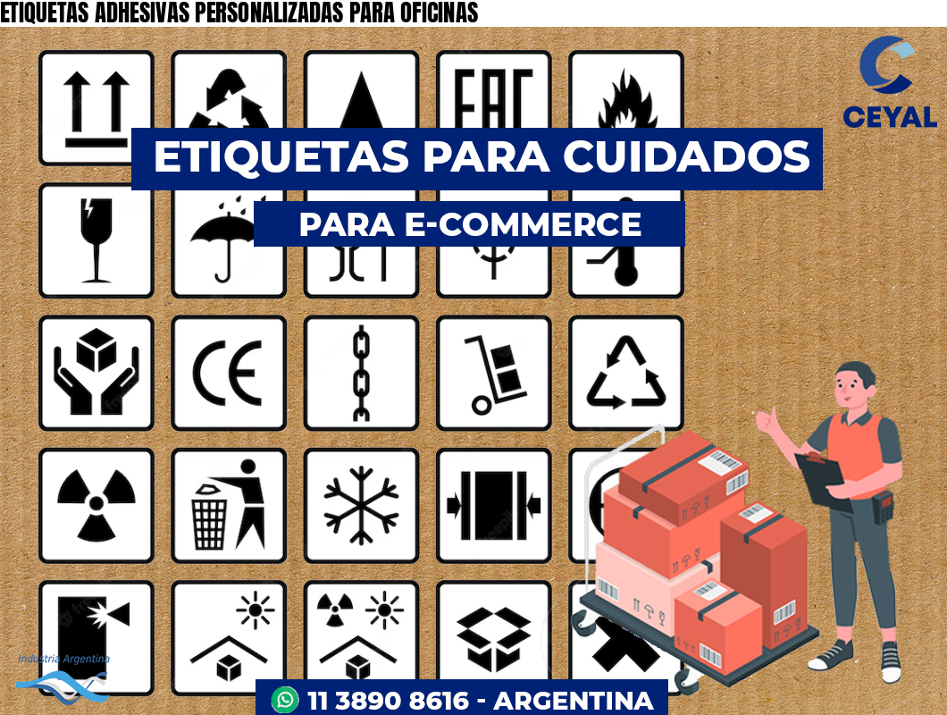 ETIQUETAS ADHESIVAS PERSONALIZADAS PARA OFICINAS