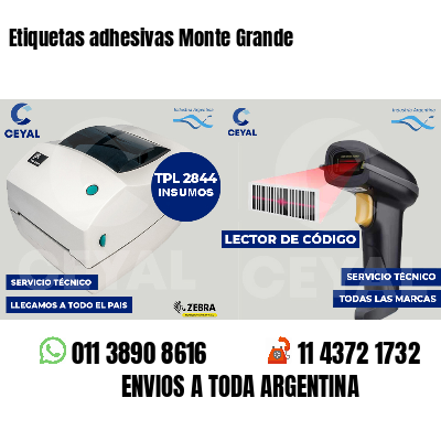 Etiquetas adhesivas Monte Grande