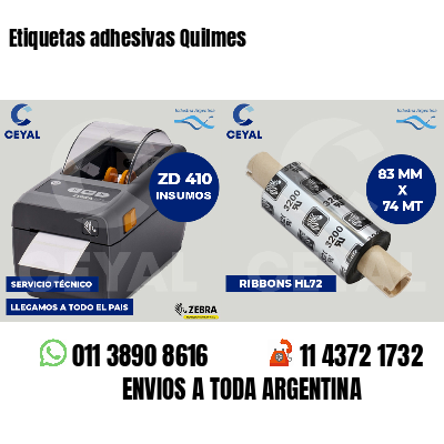 Etiquetas adhesivas Quilmes