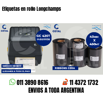 Etiquetas en rollo Longchamps