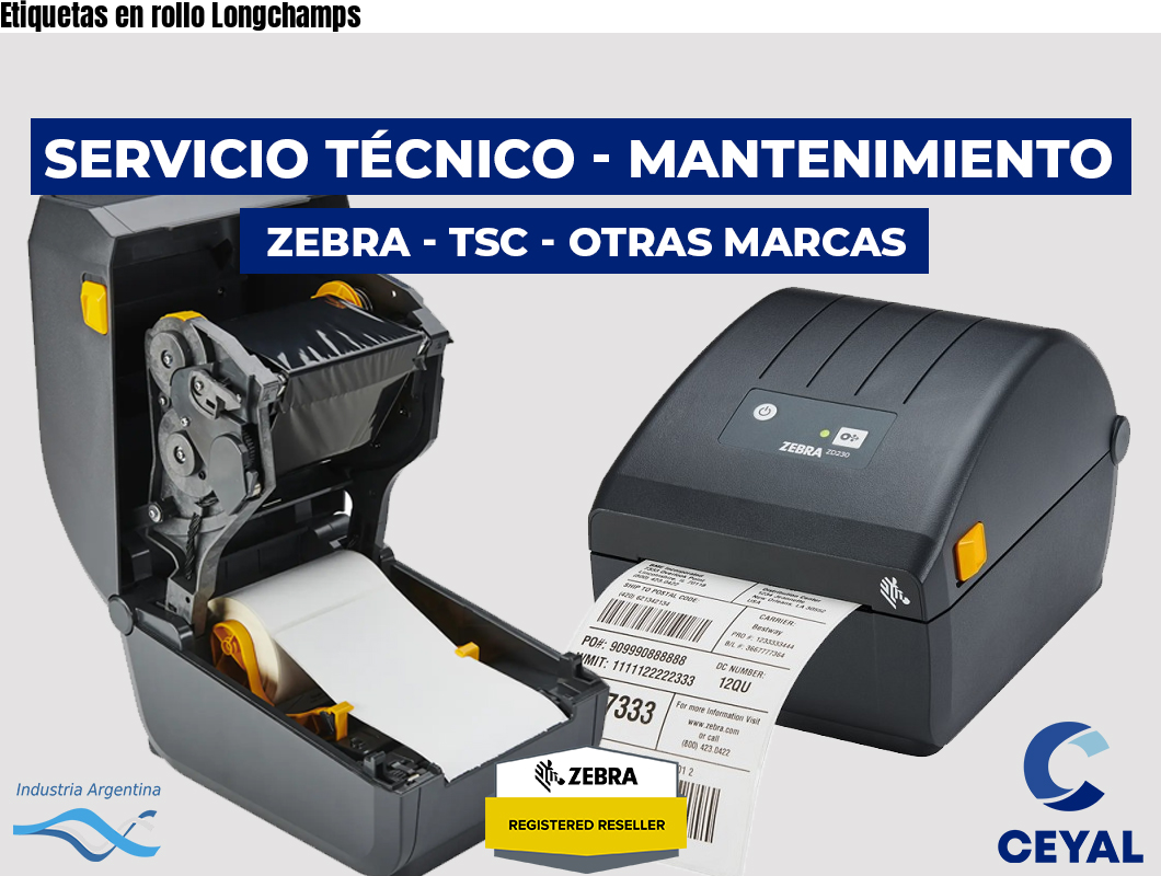 Etiquetas en rollo Longchamps