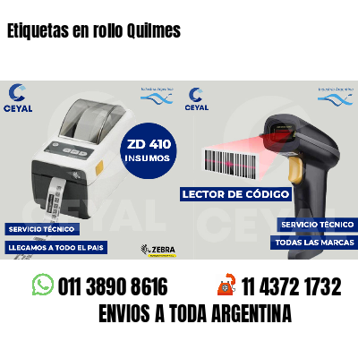 Etiquetas en rollo Quilmes