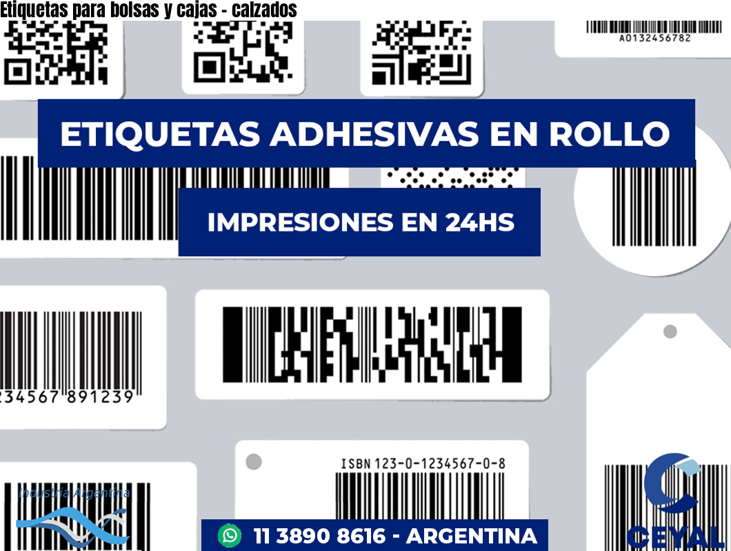 Etiquetas para bolsas y cajas – calzados