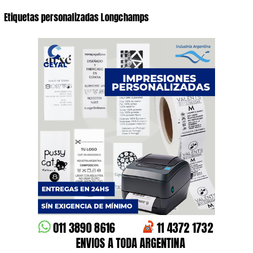 Etiquetas personalizadas Longchamps