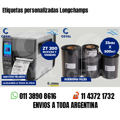 Etiquetas personalizadas Longchamps