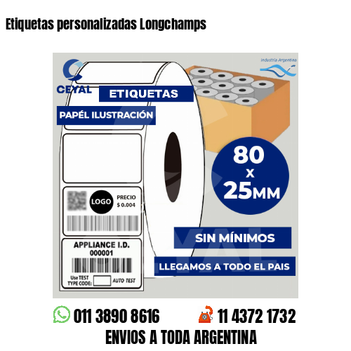 Etiquetas personalizadas Longchamps