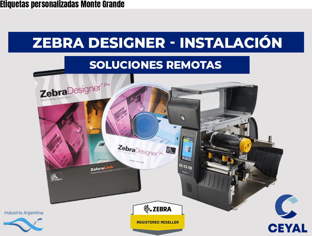 Etiquetas personalizadas Monte Grande