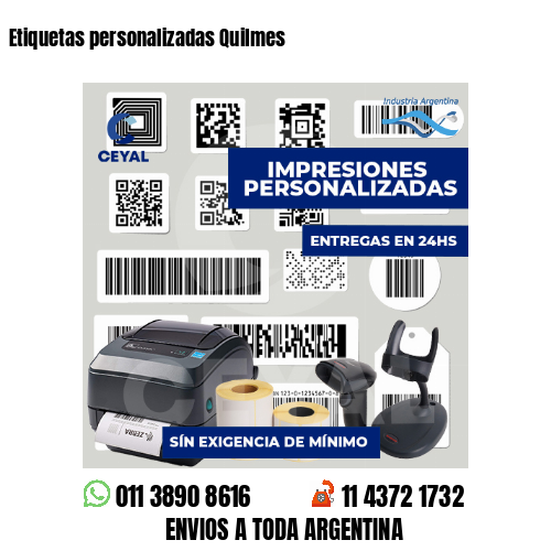 Etiquetas personalizadas Quilmes