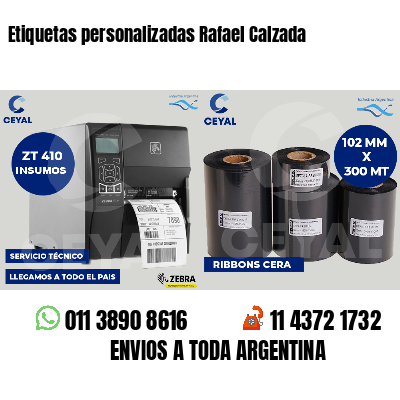 Etiquetas personalizadas Rafael Calzada