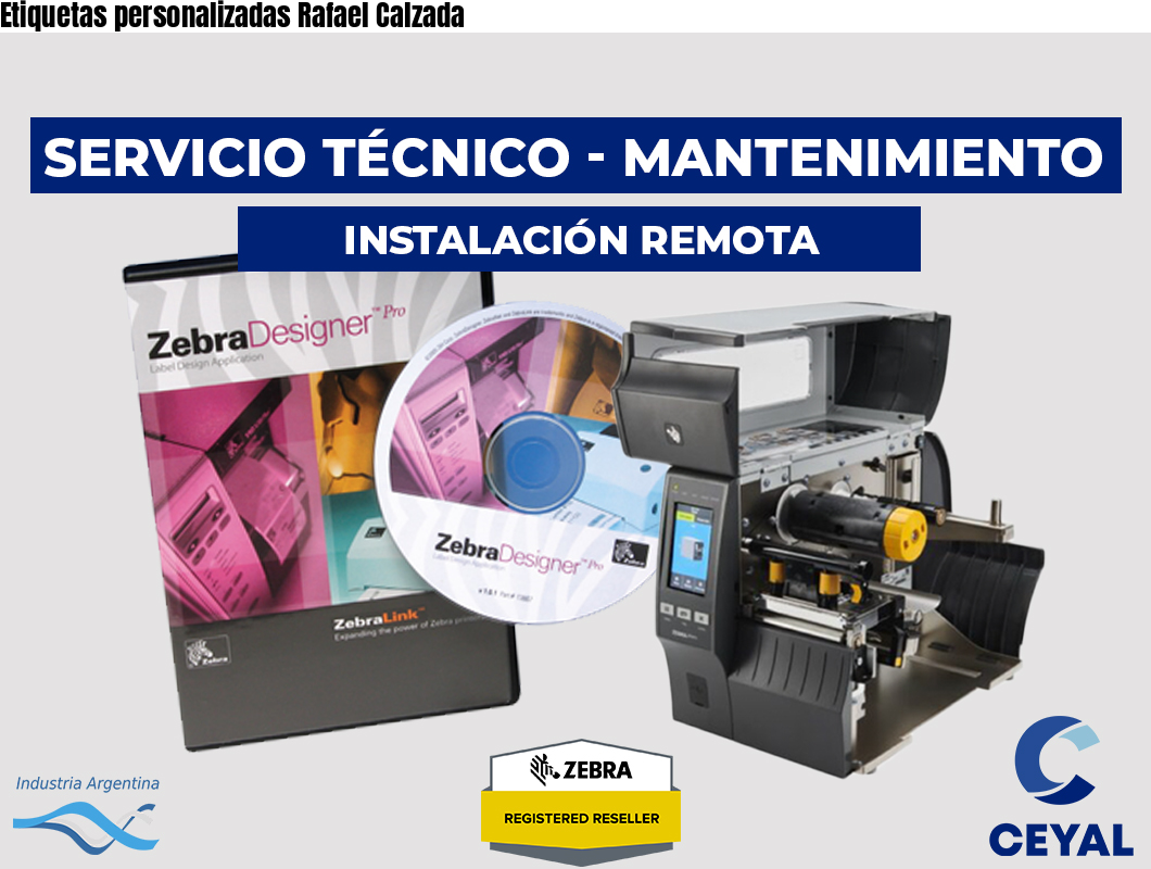 Etiquetas personalizadas Rafael Calzada
