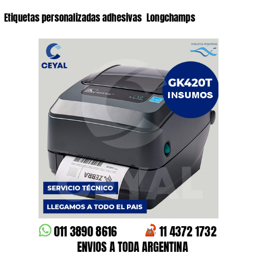 Etiquetas personalizadas adhesivas Longchamps