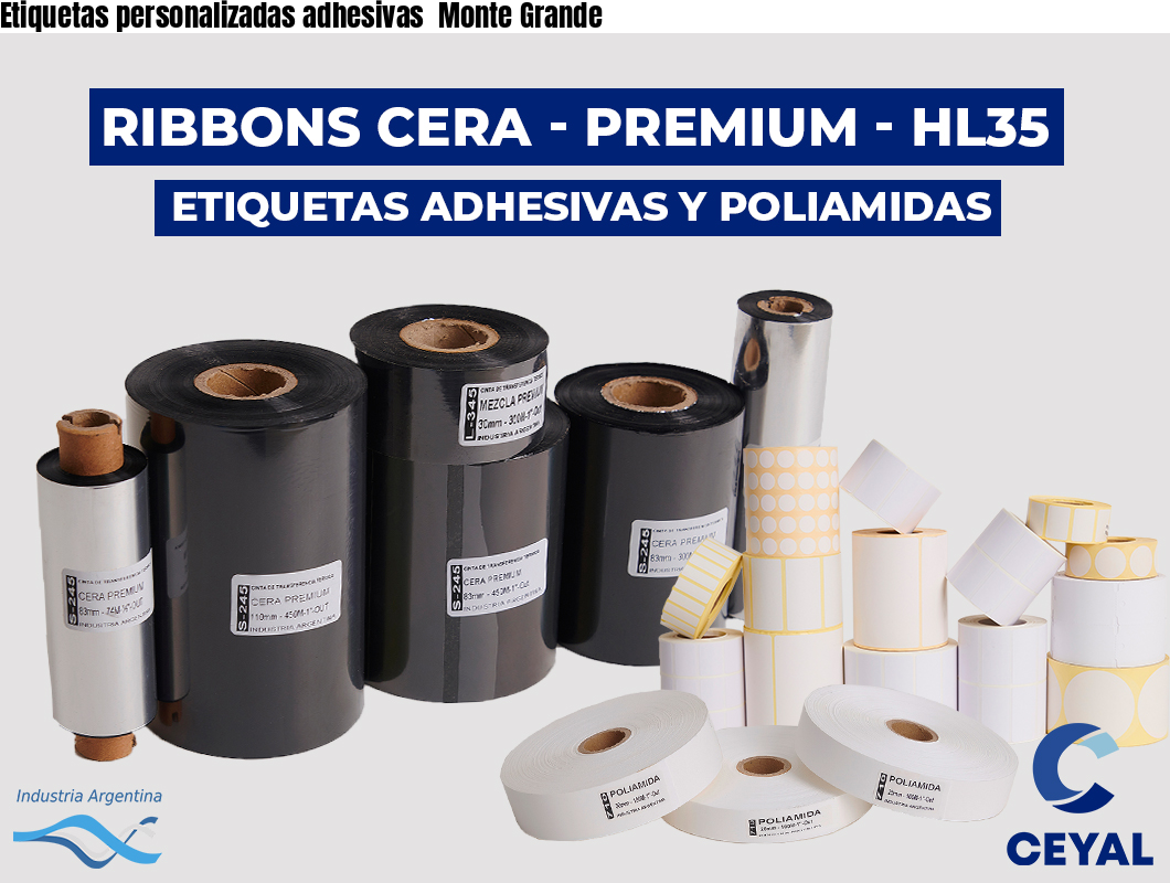 Etiquetas personalizadas adhesivas  Monte Grande