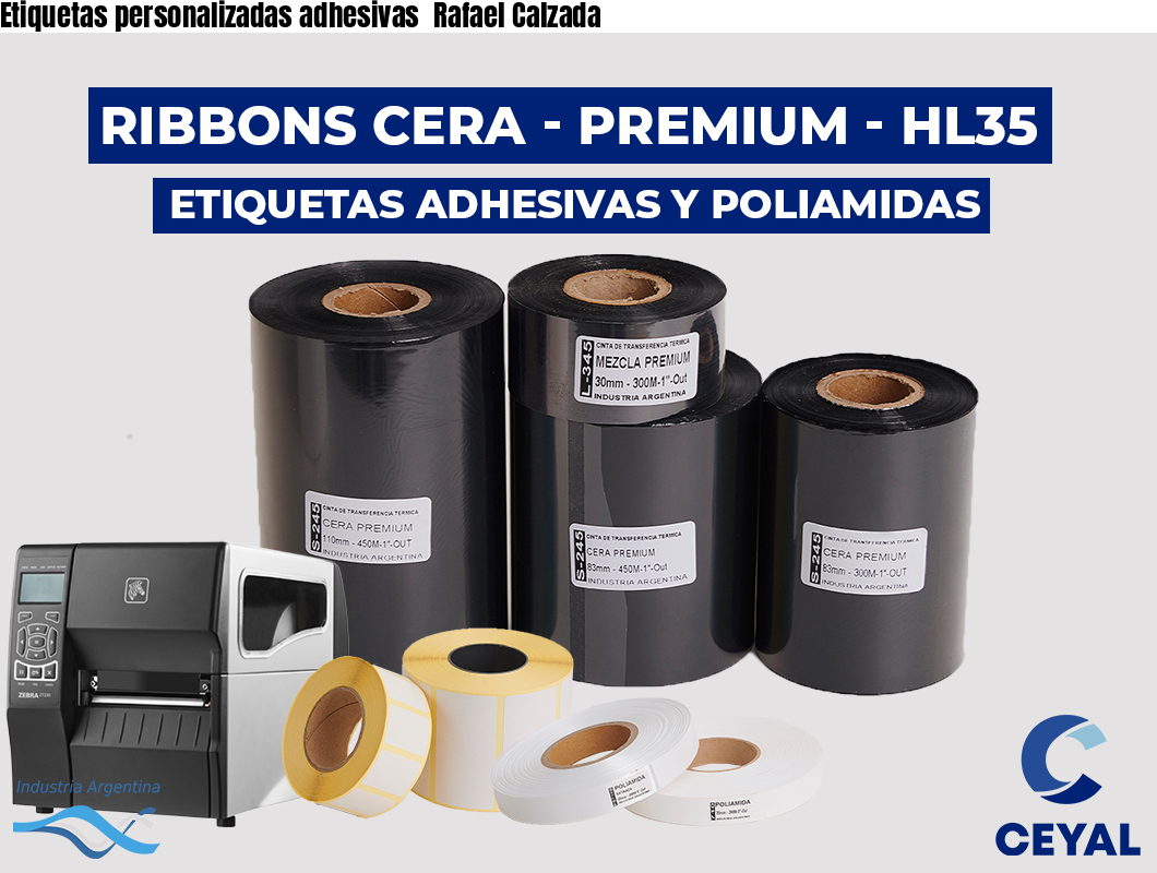 Etiquetas personalizadas adhesivas  Rafael Calzada