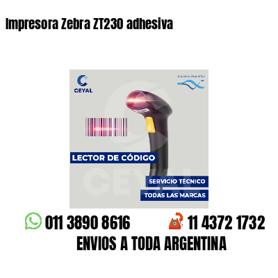 Impresora Zebra ZT230 adhesiva