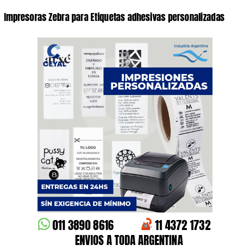 Impresoras Zebra para Etiquetas adhesivas personalizadas